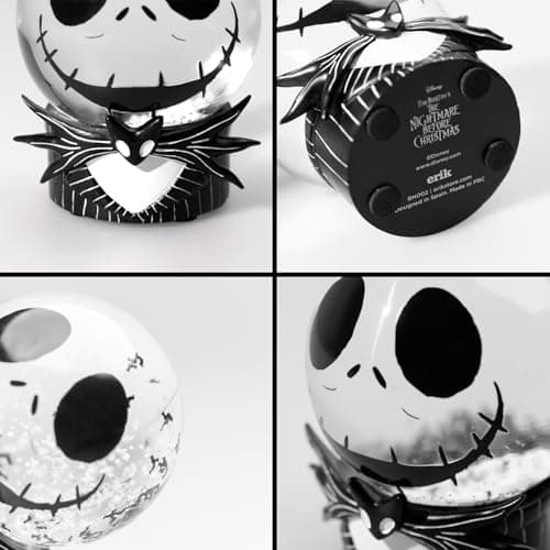 Detalle de la base y del interior de la Bola de Nieve de Jack Skellington