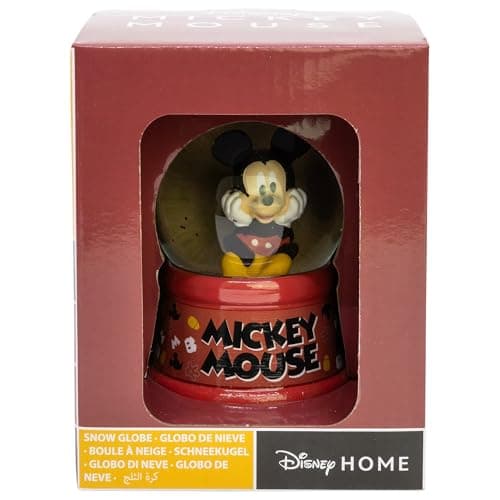 Bola de Nieve de Mickey Mouse junto a su caja