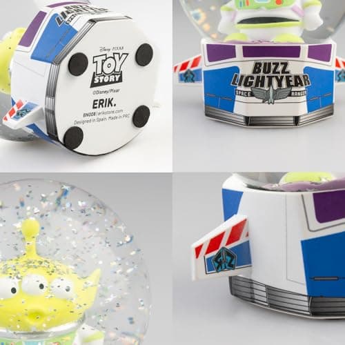 Detalle de la base y del interior de la Bola de Nieve de Toy Story