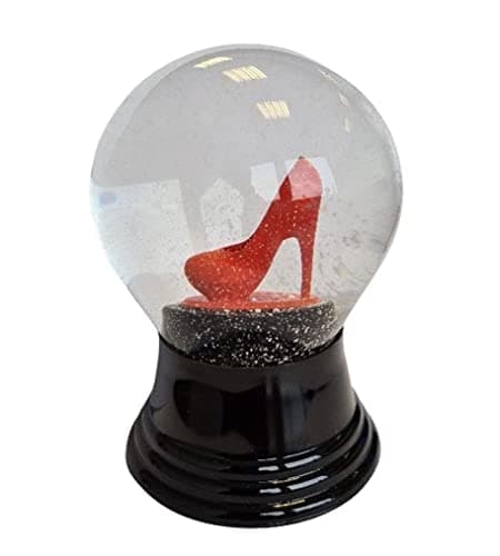 Bola de nieve auténtica de Viena con diseño de zapatos de tacón rojos