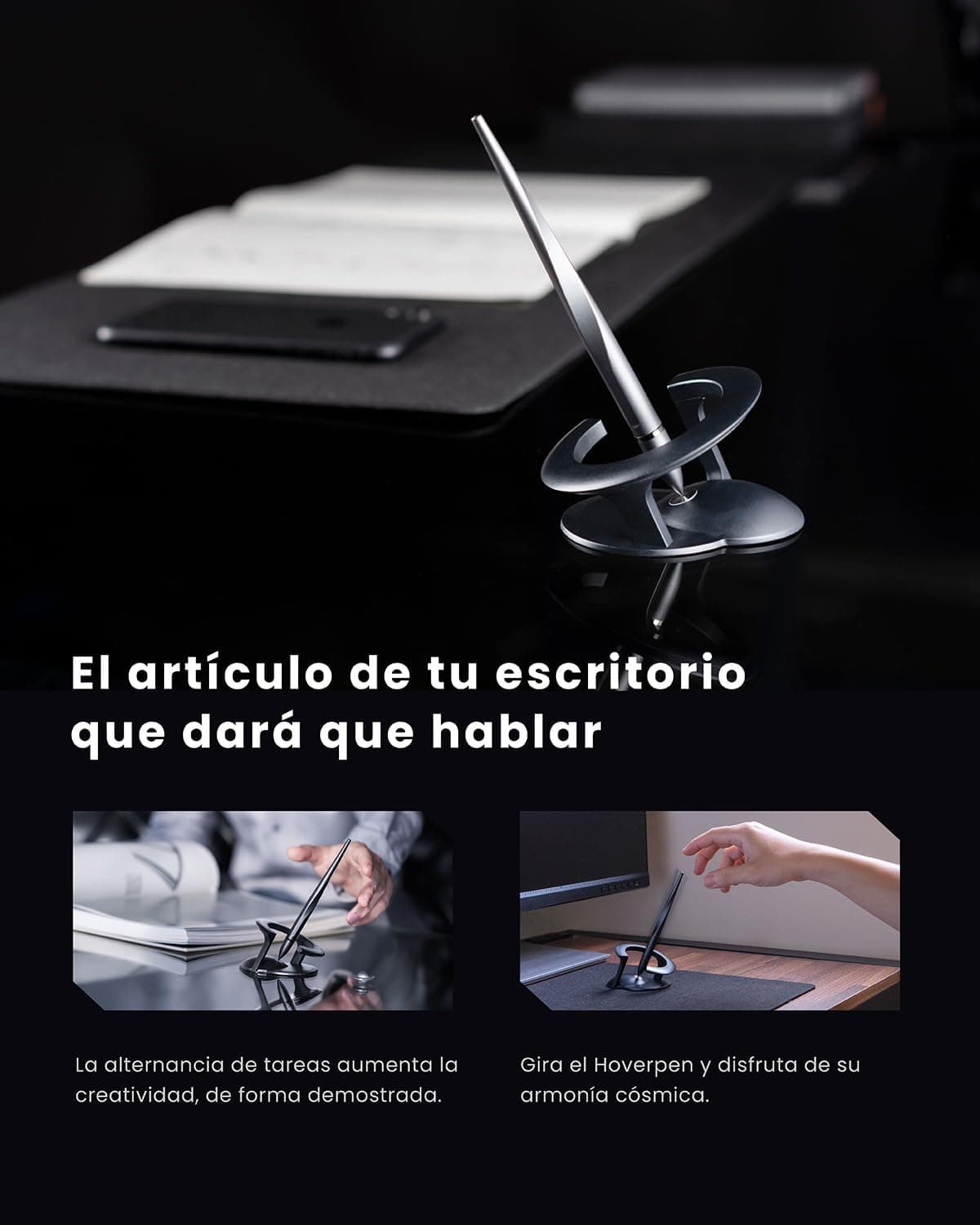 novium Hoverpen Interstellar, Bolígrafo con Peana Magnética, foto 3