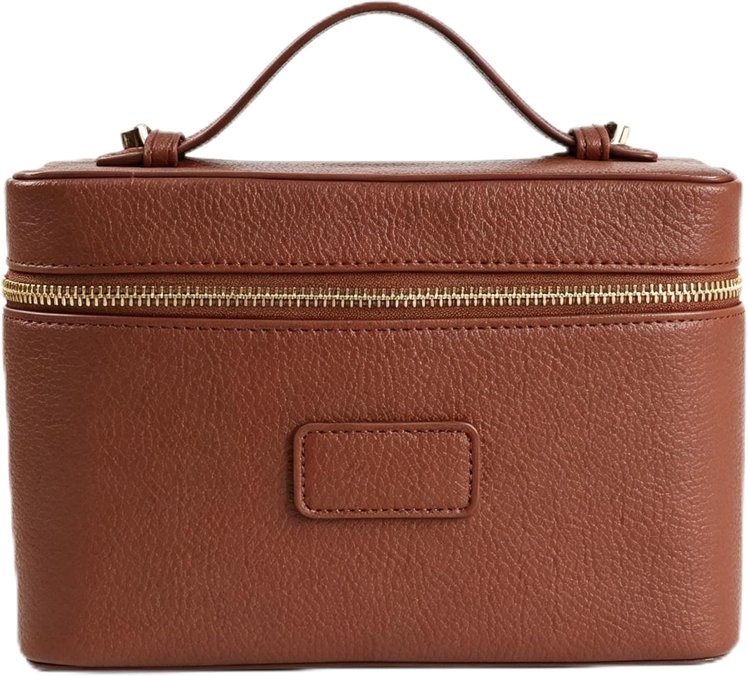 Bolsa de maquillaje de carcasa dura vertical con compartimentos