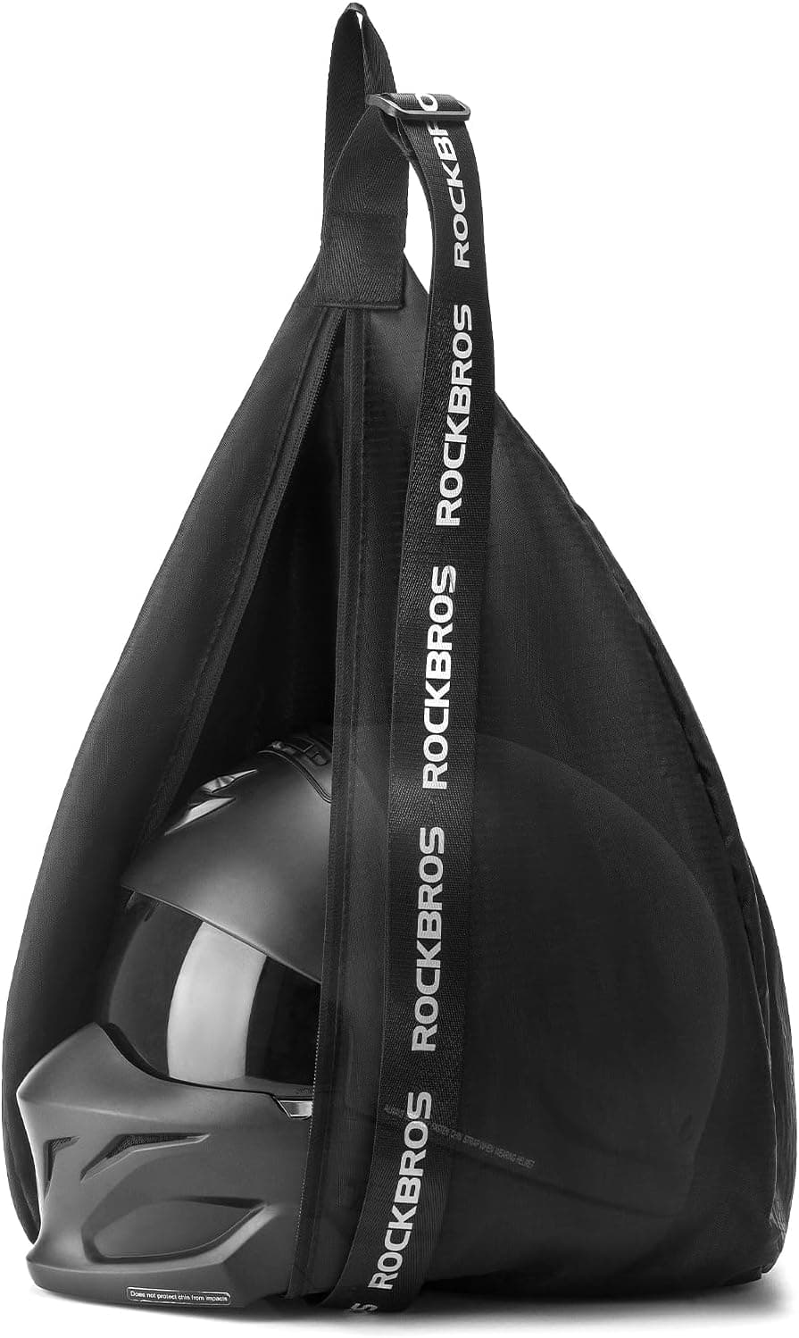 Bolsa negra para casco de moto de ROCKBROS con correa de hombro
