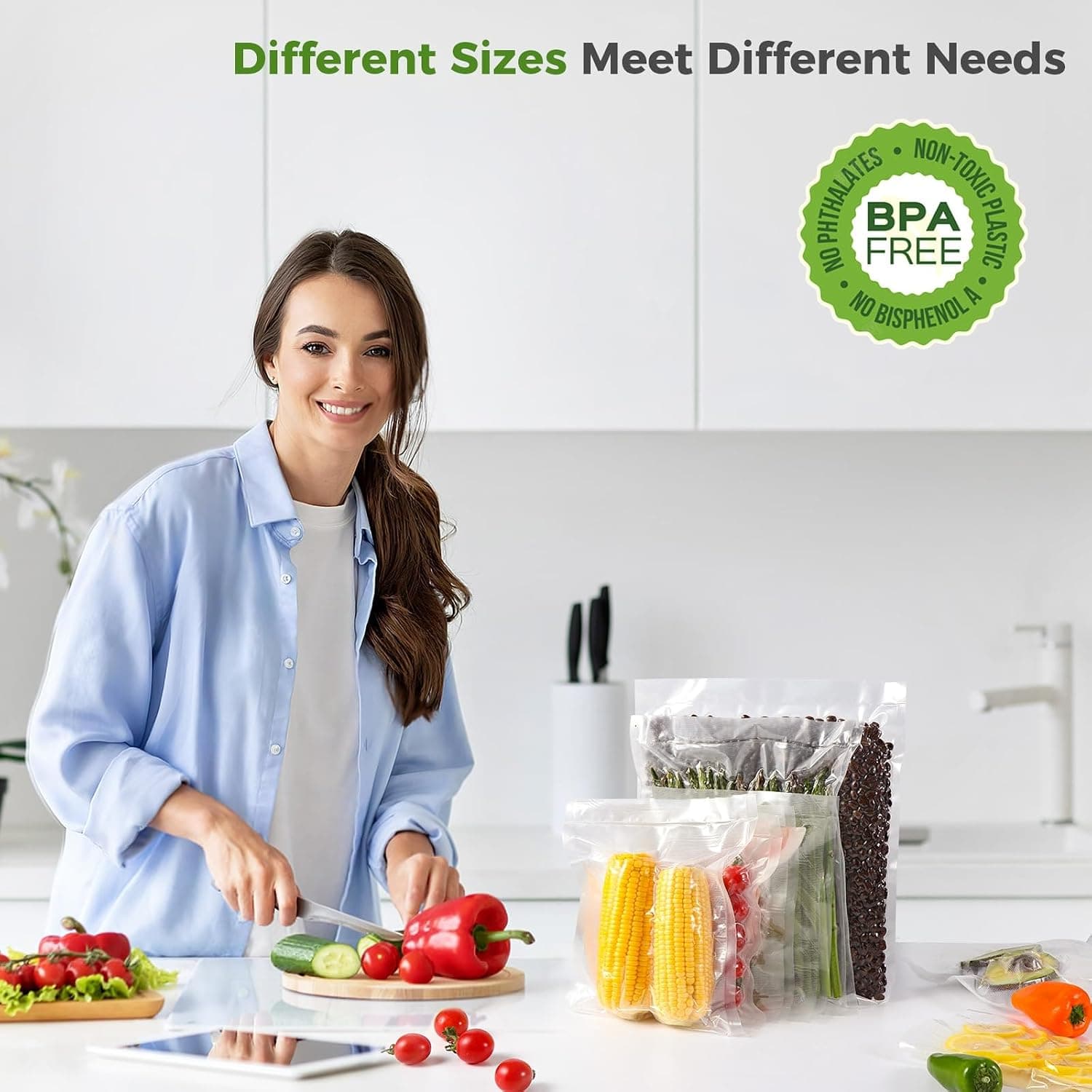 Bolsas de vacío para alimentos en rollo, foto 3