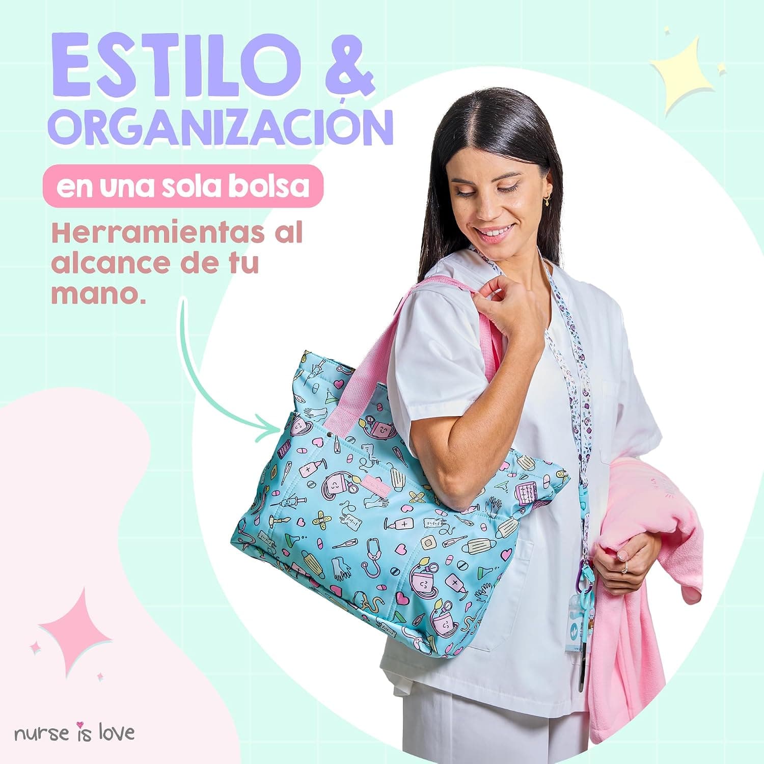 Bolsillos interiores organizadores del bolso tote