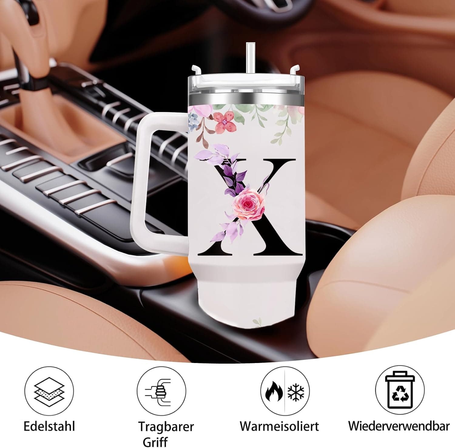 Botella térmica personalizada con inicial, de Cool Bottles, foto 3