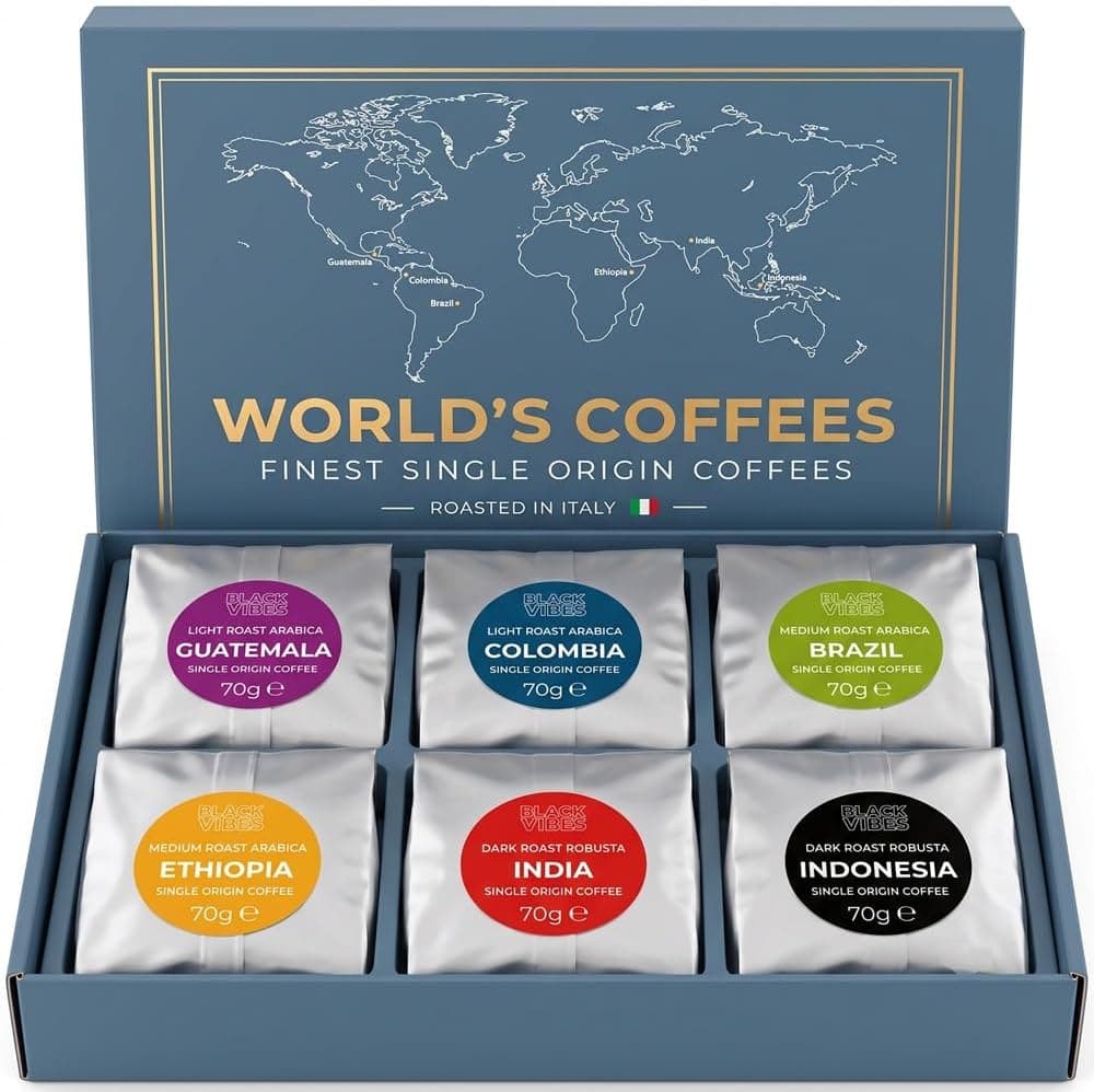 Caja de 6 cafés en grano de origen único, World's Coffees, foto 3