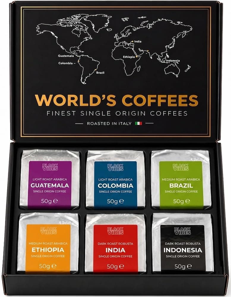 Caja de 6 Cafés Molidos de Origen Único Black Vibes, foto 3