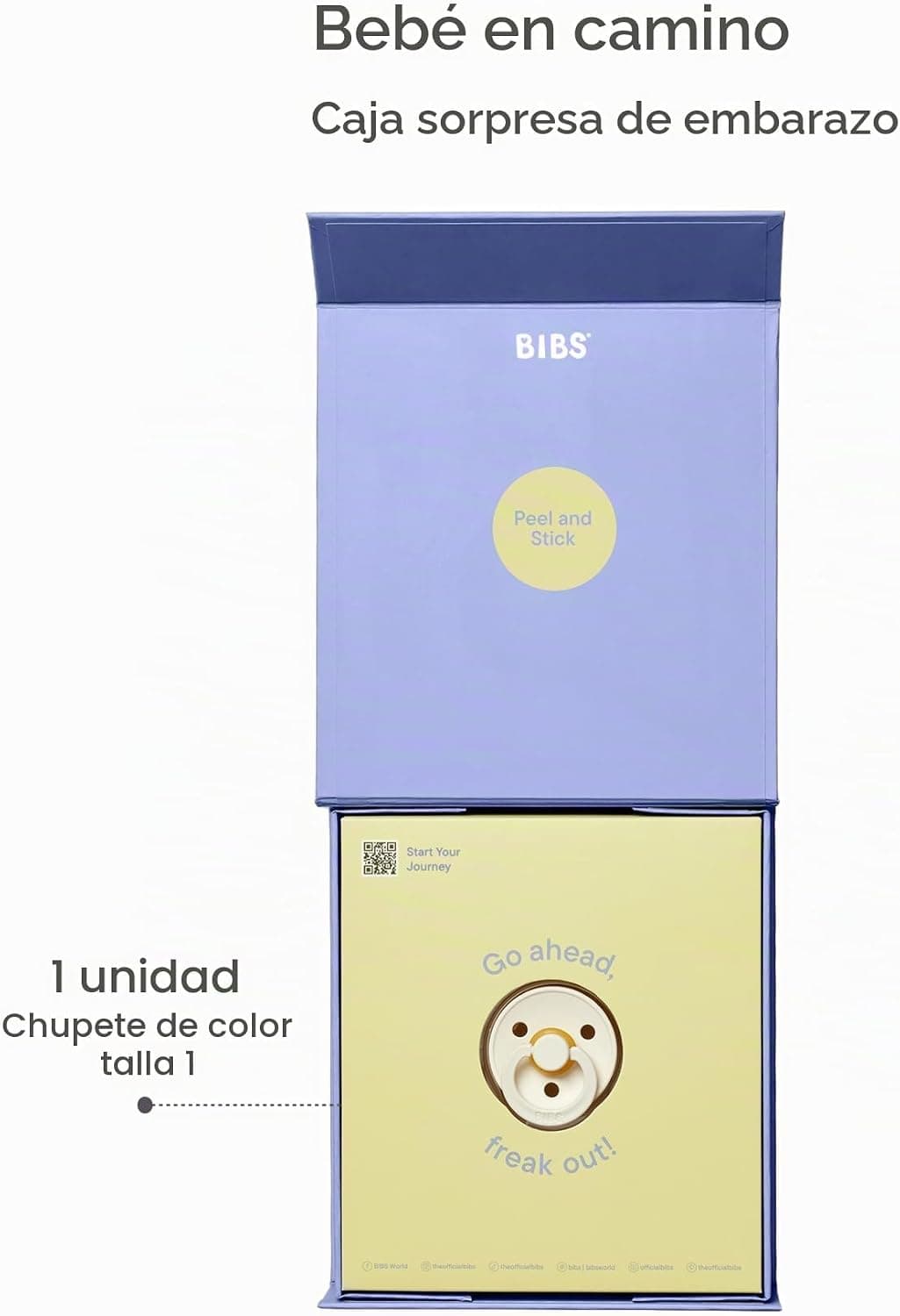 BIBS Caja Sorpresa «Baby on the Way» con Chupete, foto 2