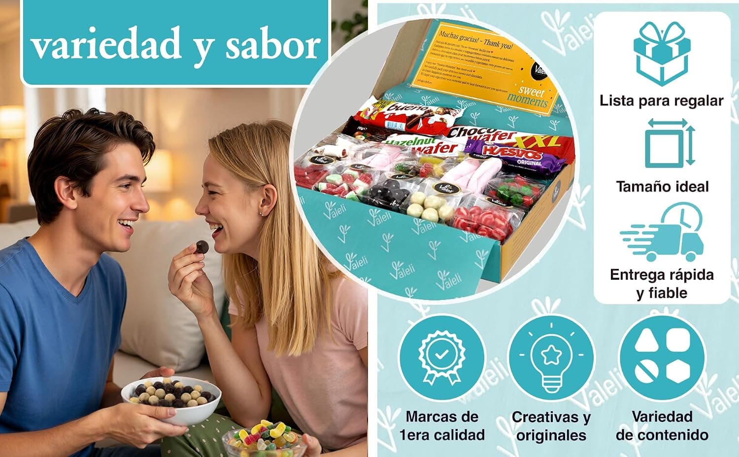 Caja de Dulces y Chocolatinas Valeli de un Kilo, foto 3
