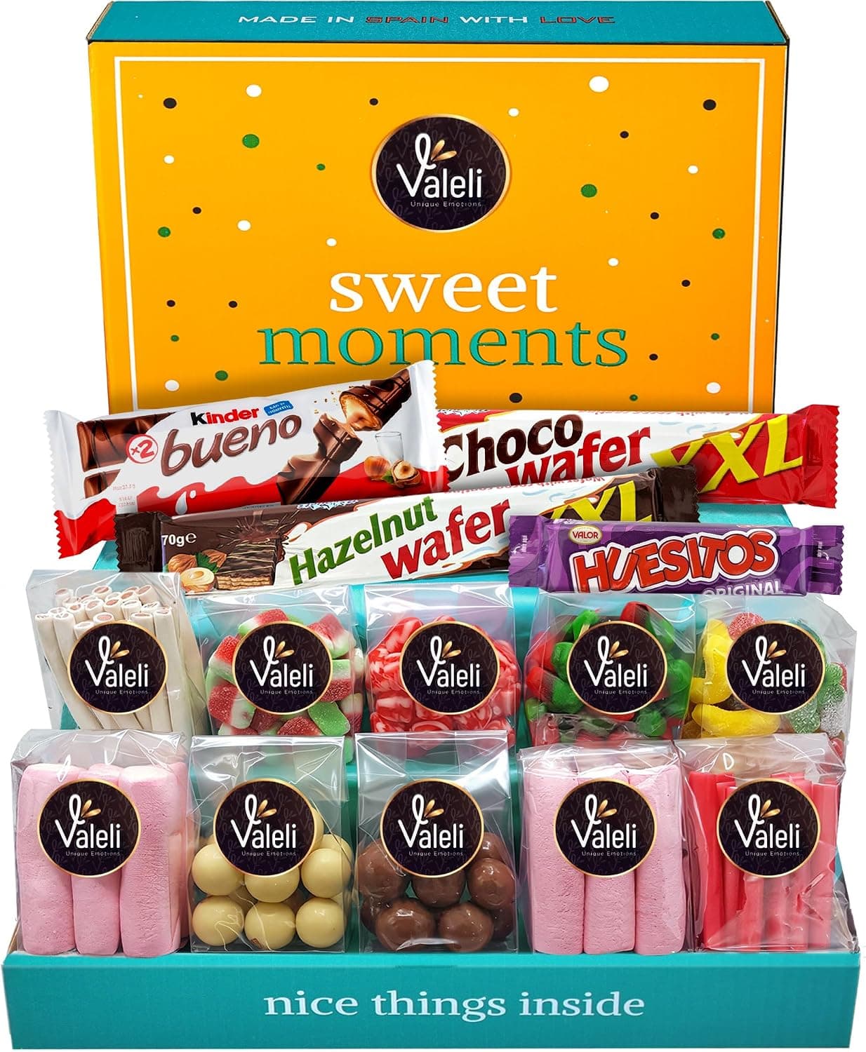 Caja de Dulces y Chocolatinas Valeli de un Kilo