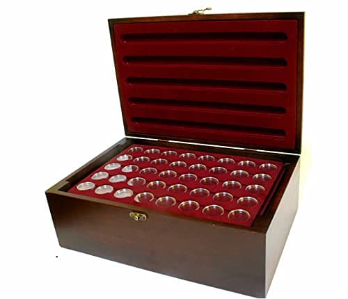 Caja de madera MC.Sammler con veta de caoba