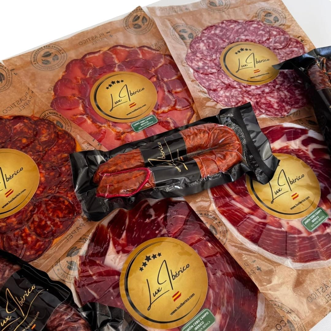 Caja regalo ibérica con jamón, lomo y chorizo, foto 3