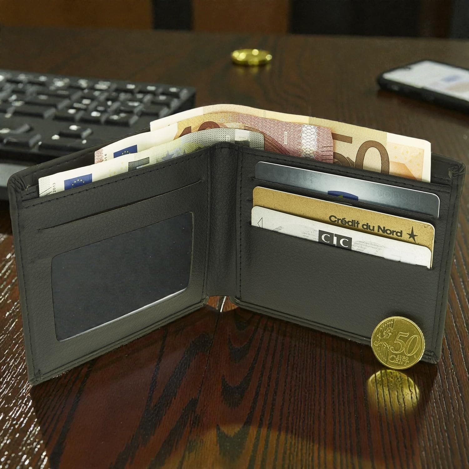 Caja de regalo para hombre, reloj, cartera, linterna y bolígrafo, de Chtime, foto 3