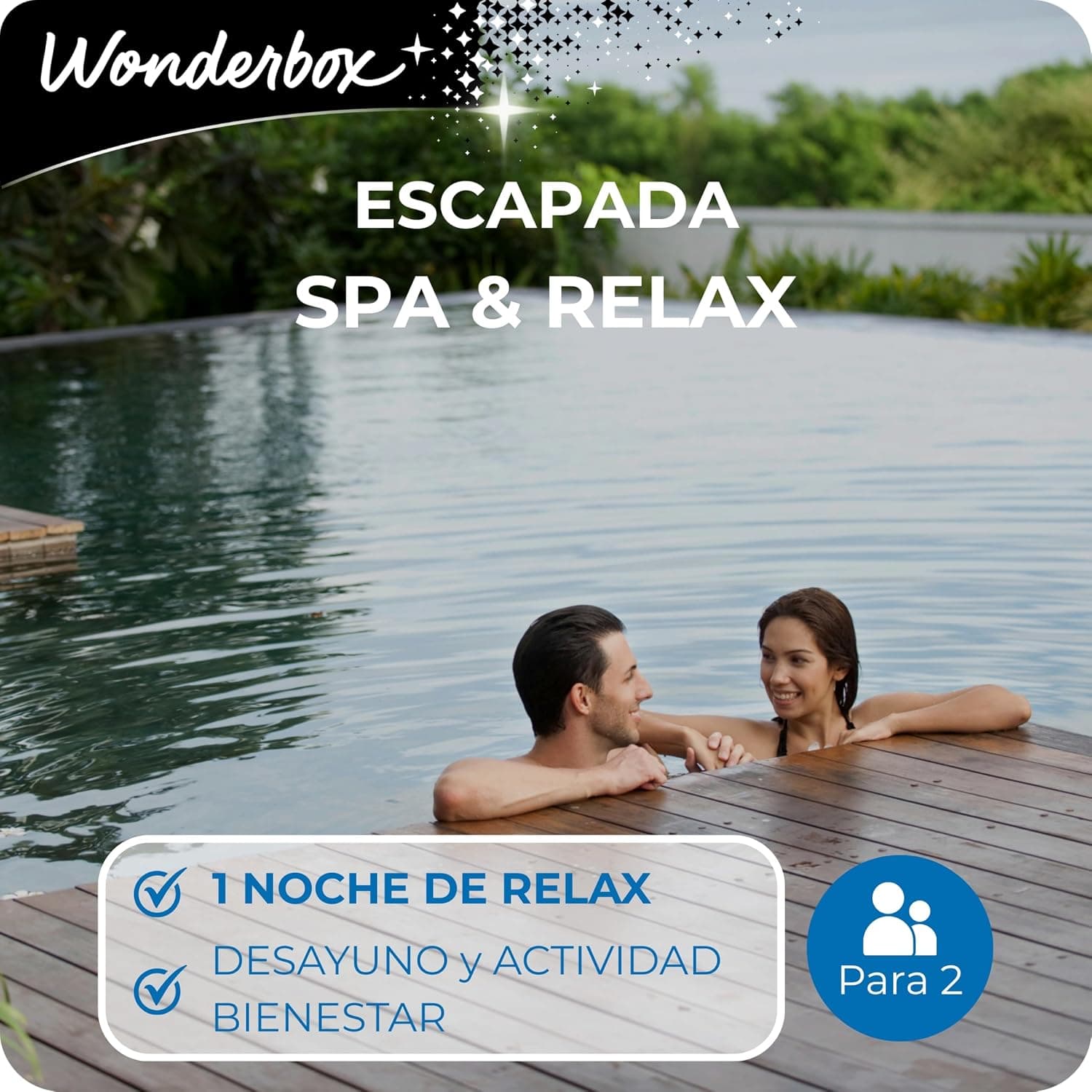 Caja regalo Wonderbox unisex, noche con spa, foto 2