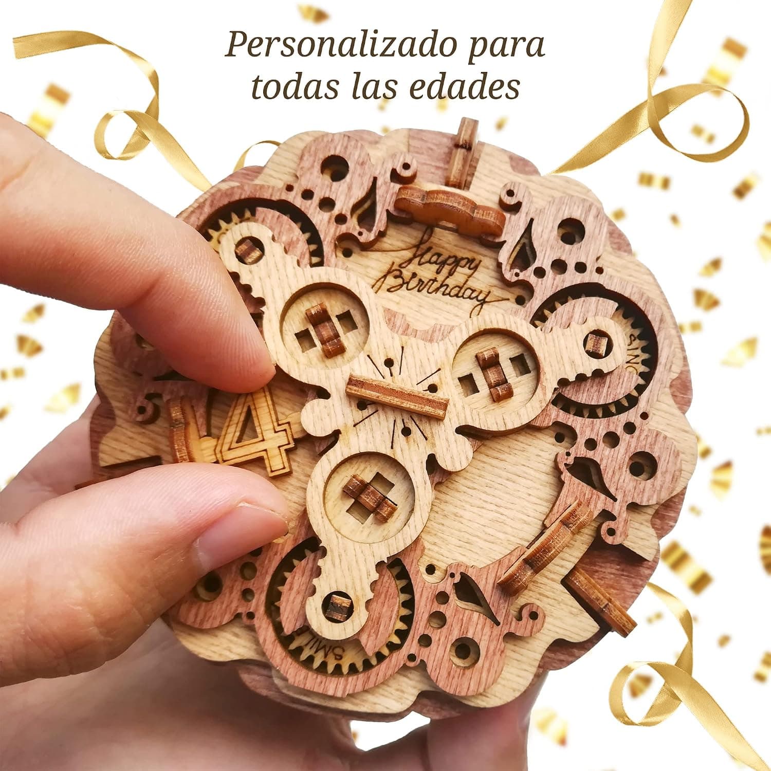 Caja rompecabezas de cumpleaños personalizable Birthday Cake, foto 3