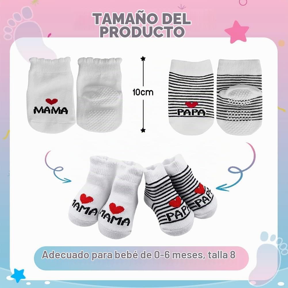 Calcetines Antideslizantes Bebé "Love Mamá y Papá", foto 2