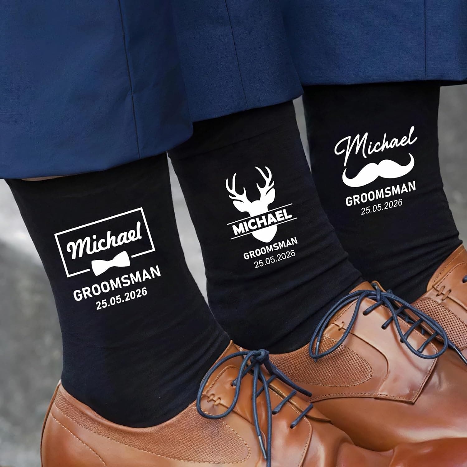 Calcetines de Boda Personalizados para el Padrino, foto 2