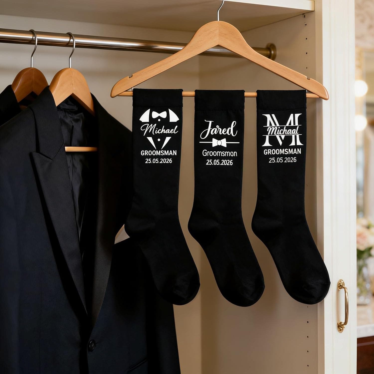 Calcetines de Boda Personalizados para el Padrino, foto 3