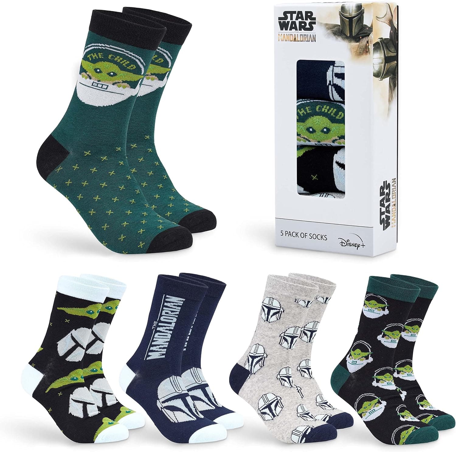 Pack de calcetines Disney de media pantorrilla con estampados de personajes