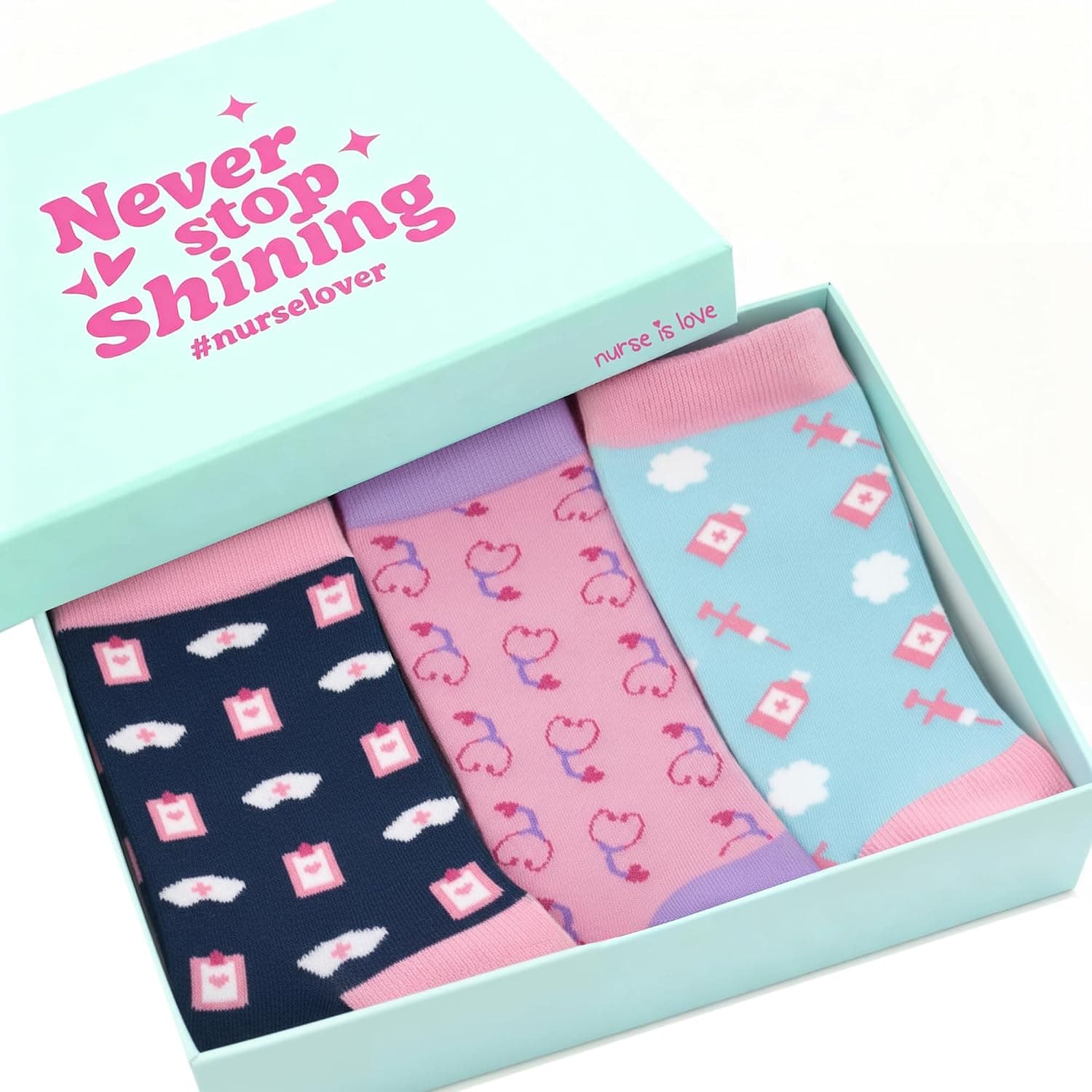 Set de calcetines divertidos para enfermera