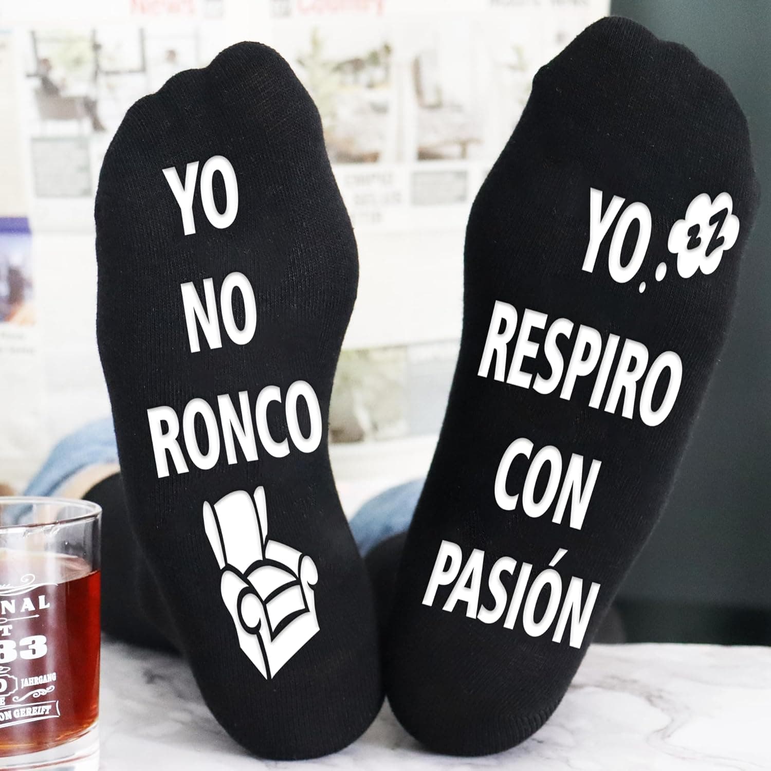 Calcetines divertidos antideslizantes para hombre, foto 3