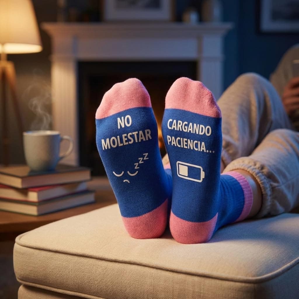 Calcetines divertidos para mujer, regalo de amigo invisible, foto 2