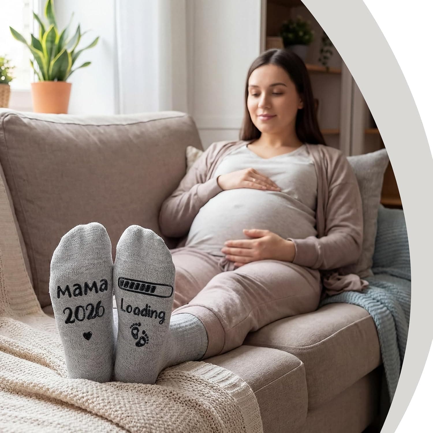 Jadive Calcetines «Mamá 2026 loading», foto 3