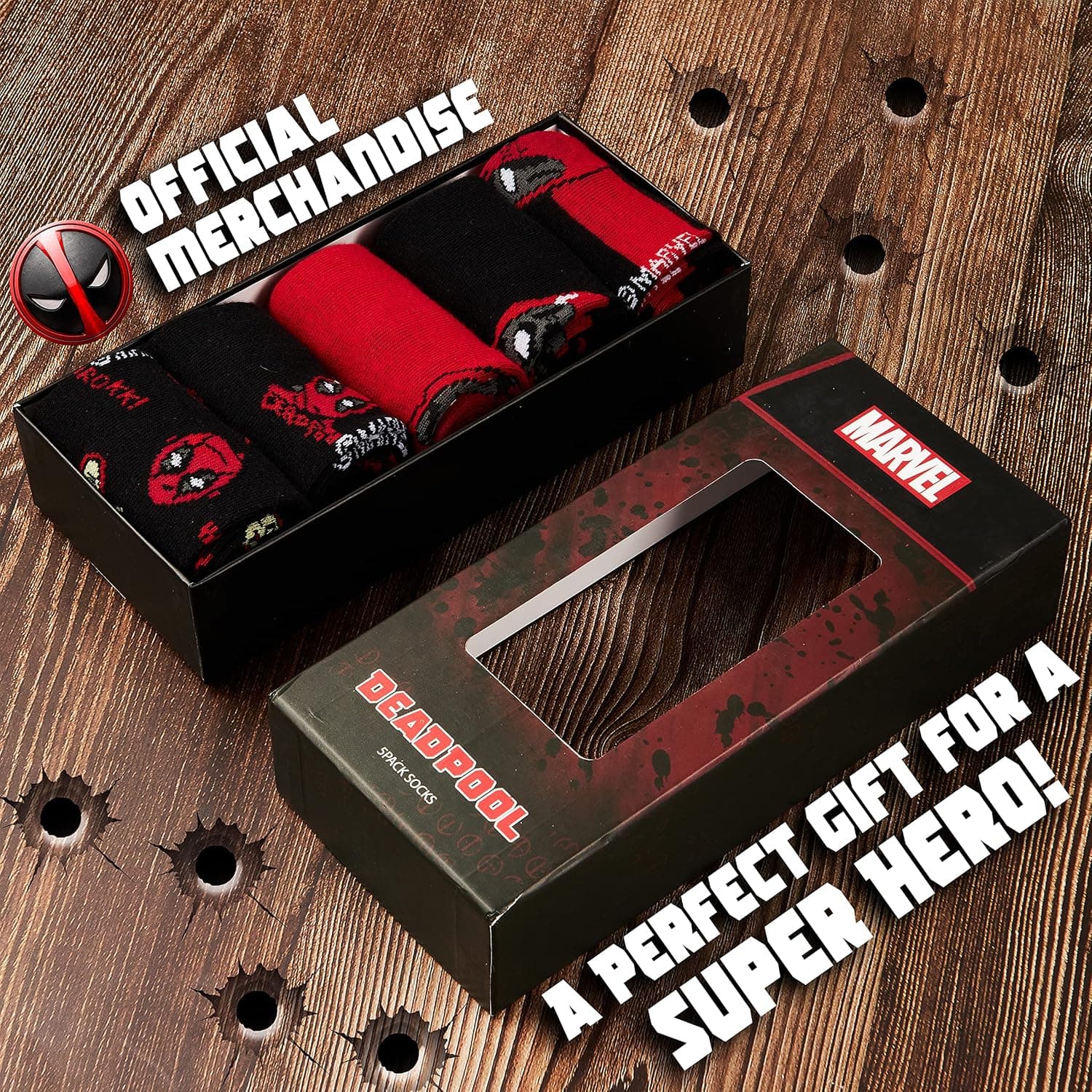 Pack de calcetines Marvel superhéroes para hombre, foto 2