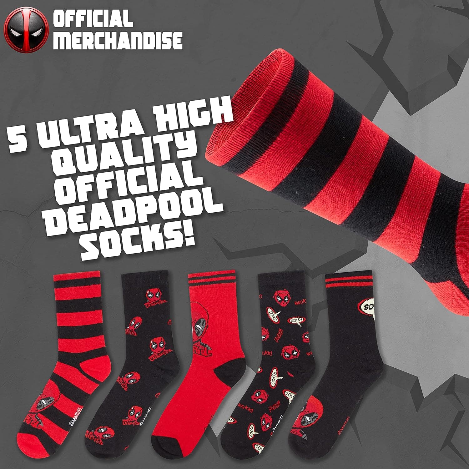 Pack de calcetines Marvel superhéroes para hombre, foto 3