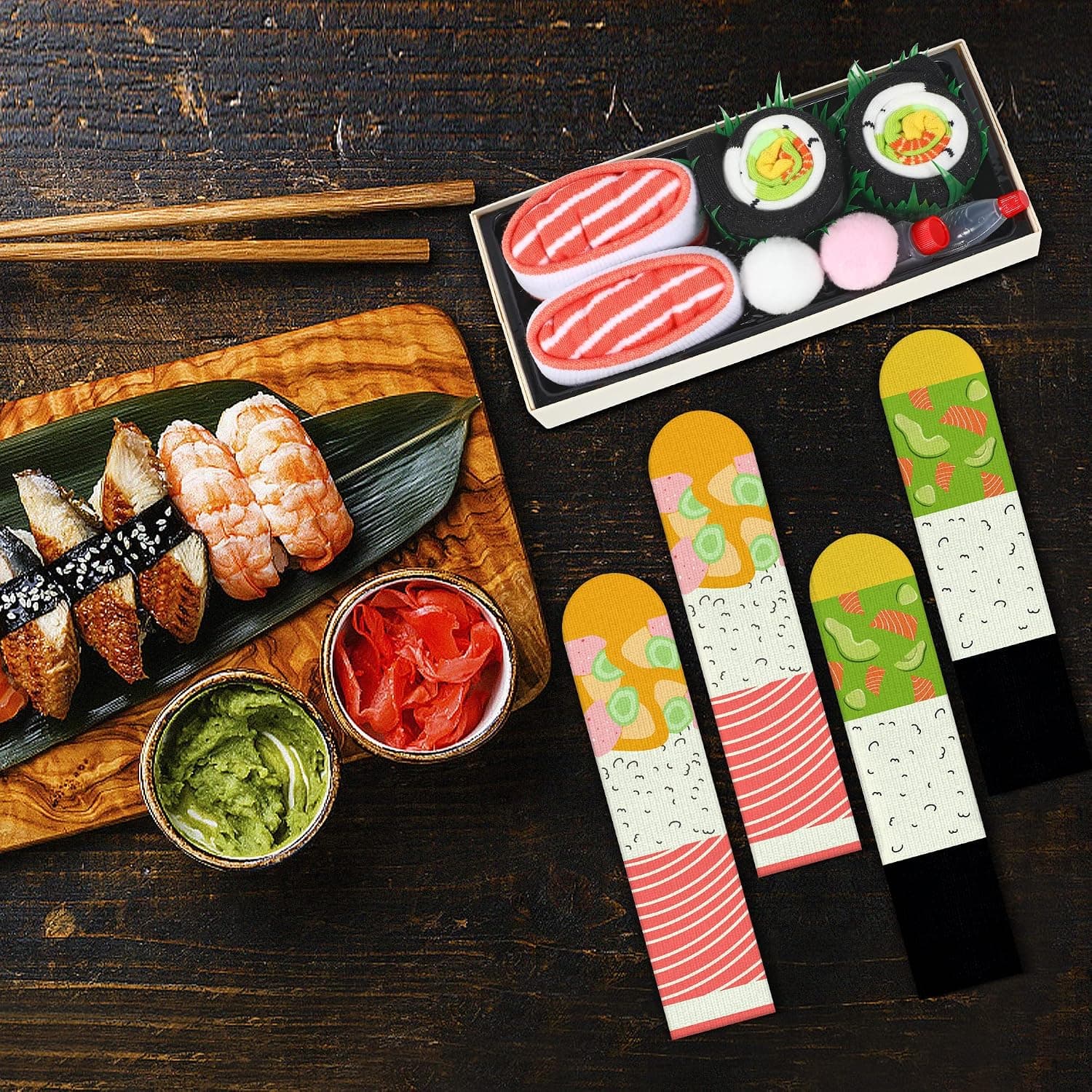 Calcetines de sushi en bandeja, de AGRIMONY, foto 3