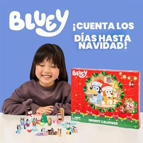 Figuritas de la familia Bluey del calendario