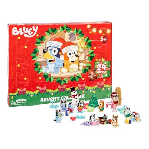 Calendario de Adviento Bluey con las 24 ventanas