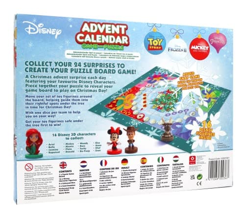 Personajes Disney en 3D del calendario juego de mesa