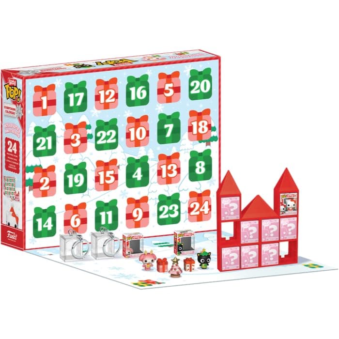 Figuras Bitty Pop de Hello Kitty y amigos dentro del calendario