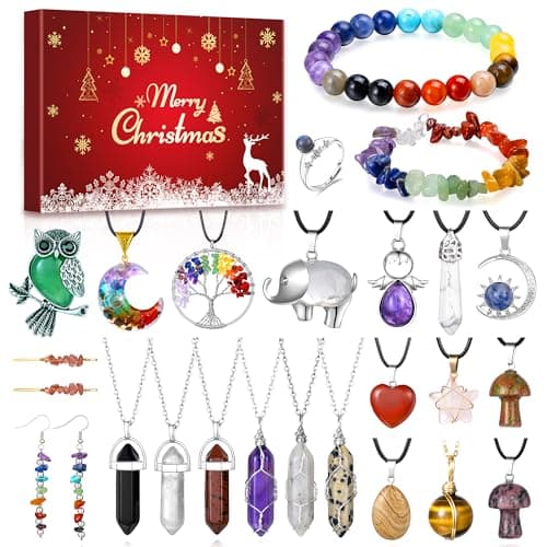 Calendario de Adviento Echehi de joyas con piedras naturales