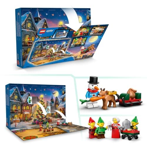 Tapete de juego del taller de Papá Noel incluido en el calendario LEGO City
