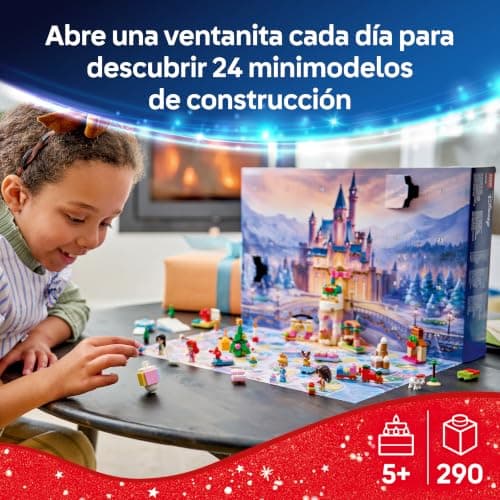 Minimodelos y escenas de castillos del calendario LEGO Disney Princess