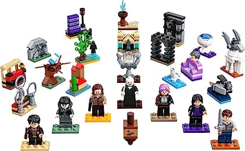 Escenas de Hogwarts en el calendario LEGO Harry Potter