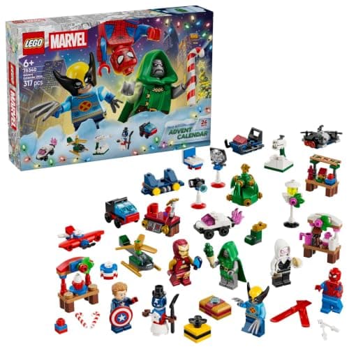 Calendario de Adviento LEGO Marvel 2026 con las 24 casillas