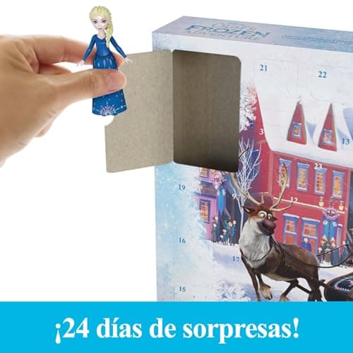 Figuras de Olaf y Sven incluidas en el calendario Frozen