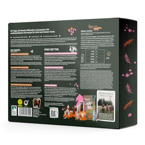 Galletas veganas del calendario VEGDOG para perros