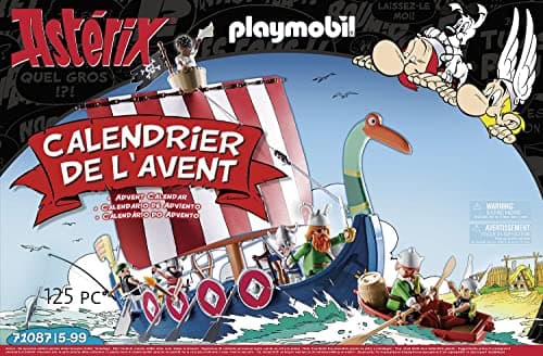 Escena del poblado galo montada con el calendario Playmobil Astérix