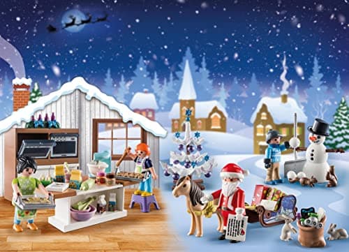 Moldes de galletas y figuras del calendario Playmobil Pastelería