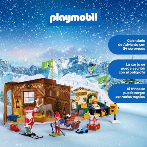 Escena completa del Polo Norte montada con el calendario Playmobil