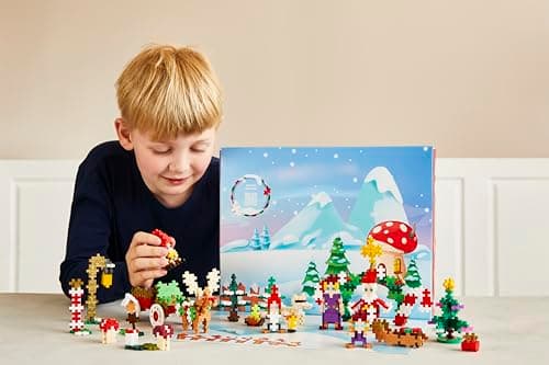 Modelos construidos con las piezas del calendario Plus Plus