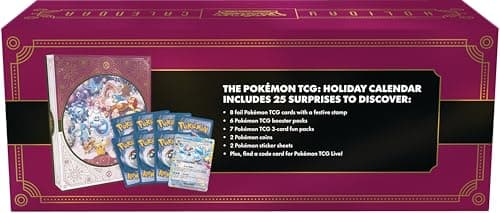 Sobres de cartas coleccionables del calendario Pokémon TCG