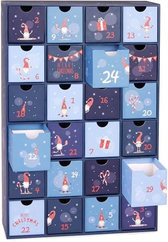 Calendario de Adviento para Rellenar BRUBAKER Gnomos Azules