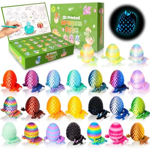 Calendario de Aventuras RYJJEEST con huevos de dinosaurio 3D