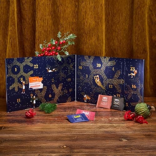 Variedades de té negro, verde y blanco del calendario Kusmi Tea